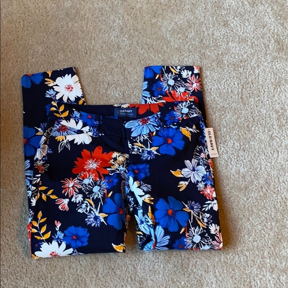 Old Navy Pixie Petite Floral Pants Size 4 New - Picture 5 of 8
